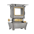 Thous Winds Retro Silver Camping Oil Lantern with Portable Stove, Stainless Steel Outdoor Light & Heater