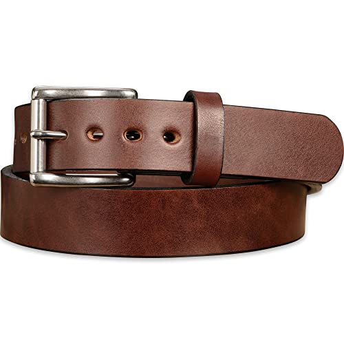 Bullhide Men's Leather Belt for Work & CCW Carry 1.50" Wide Brown 36" USA Made