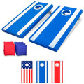 GoSports Blue All-Weather Cornhole Boards Set with 8 Bean Bags & Rules
