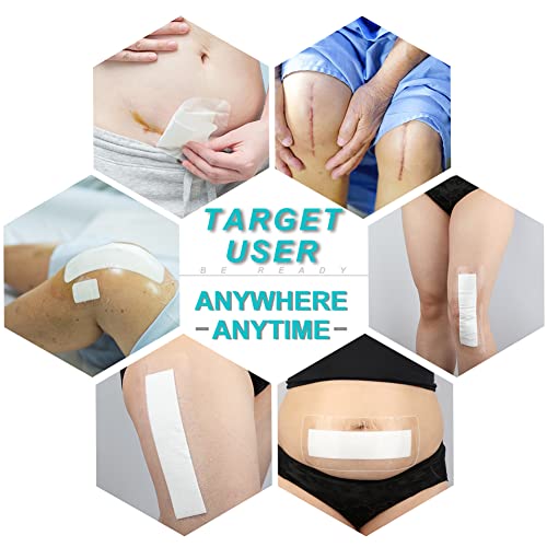 4x8 Inch Waterproof Knee & Hip Surgery Incision Dressing Bandages Pack of 14