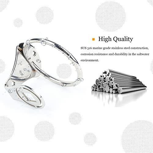 Marine Stainless Steel Drink Holder Cup Mount for Boat Yacht Deck