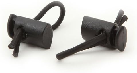 SPIbelt Race Bib Toggles - Securely Attach Race Bibs for Marathons & 5K Events | Black (2 Pairs)