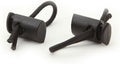SPIbelt Race Bib Toggles - Securely Attach Race Bibs for Marathons & 5K Events | Black (2 Pairs)