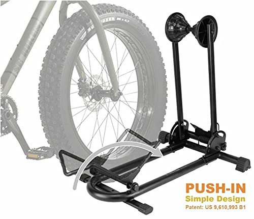 BikeHand Bicycle Floor Parking Rack Stand for Mountain MTB & Road Bikes - Fat Bike Variation 1
