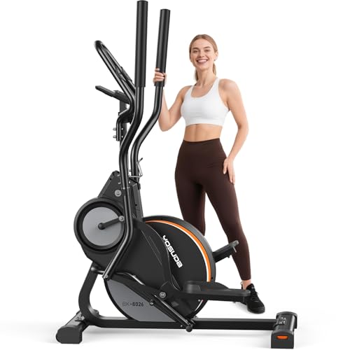 Black YOSUDA Elliptical Machine with 12° Incline - Compact Cardio Trainer