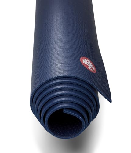 Manduka PROlite Yoga Mat 4.7mm - Midnight 71" x 24" - Durable, Cushioned, Non-Slip