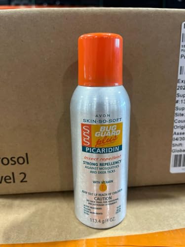 AVON Skin So Soft Bug Guard Plus Picaridin Aerosol Spray 4 oz Pack of 2