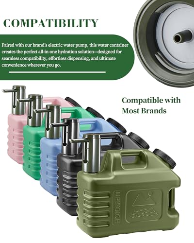 3.5 Gallon Water Jug with Spigot - Portable Outdoor Water Storage Container