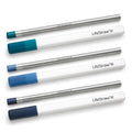 LifeStraw Sip Reusable Stainless Steel Water Filter Straw - 3 Pack, Lagoon Teal, Stormy Blue, Midnight Blue