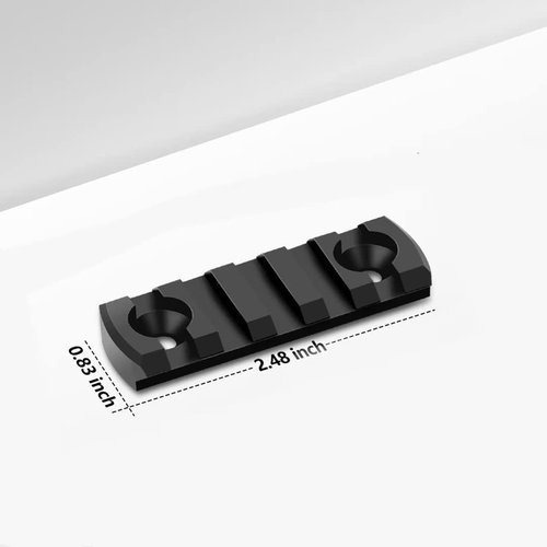 Anovo Aluminum Standard Rail Accessory Set - Single-Sided with 3-3-5-5-7-7 Slots