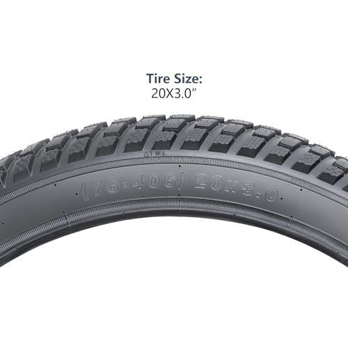 Heavy Duty 20x3.0 & 20x4.0 E-Bike Tires - All-Terrain Mountain Bike Tires