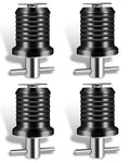 T-Handle Marine Boat Drain Plug Set - 4 Pack for 1 Inch Drains