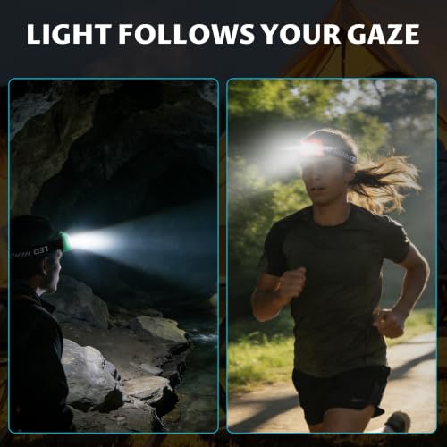Camping Headlamp Flashlight 4 Pack - Bright, Lightweight, Battery Powered