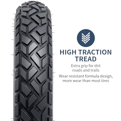 YunSCM Heavy Duty 20x4.0 Fat E-Bike Tires + 2 Tubes, Black, All-Terrain