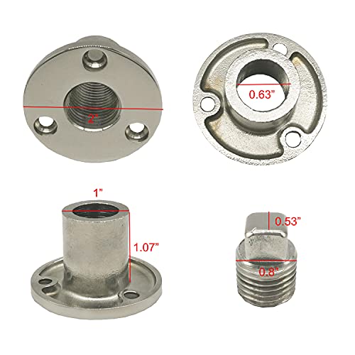 Marine Boat Drain Plug Kit for 1 Inch Hole - Vent & Drain Fitting
