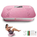 Pink Vibration Plate Exercise Machine for Full-Body Workout & Fat Loss