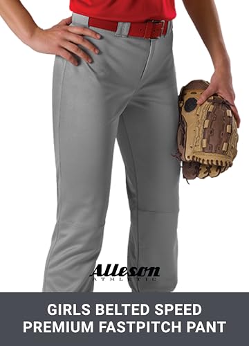 Girls Fastpitch Softball Pants Charcoal X-Large - Pro-Style Fit & Durable