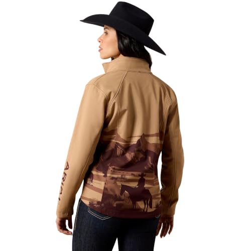 Ariat Women's Logo Softshell Jacket - Large Lone Ranger Print