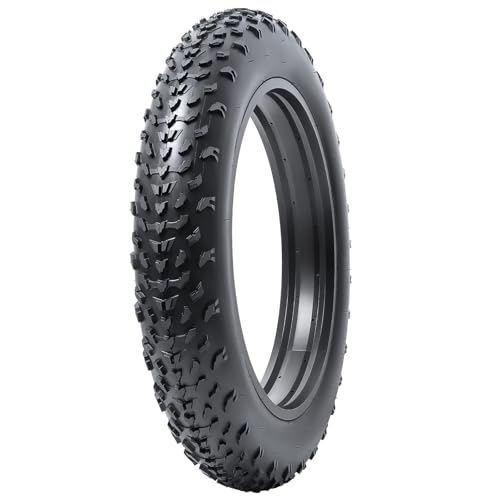 YunSCM 2-Pair 20x4.0 Fat Tire Mountain Bike Tires & Tubes, Compatible with Electric & Fat Bikes