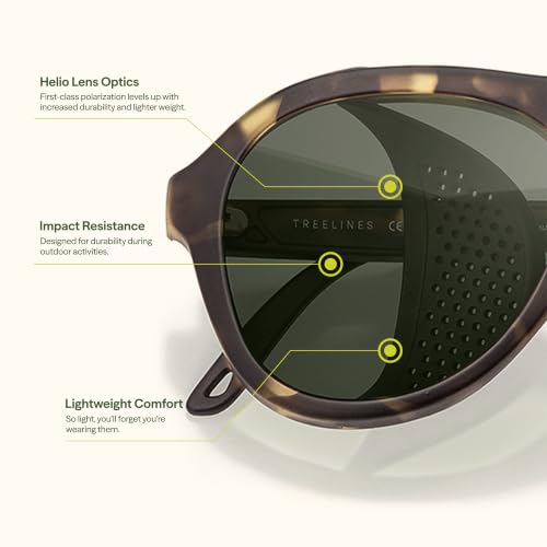 Polarized Recycled Alpine Sunglasses - Sunski Treeline Tortoise Forest