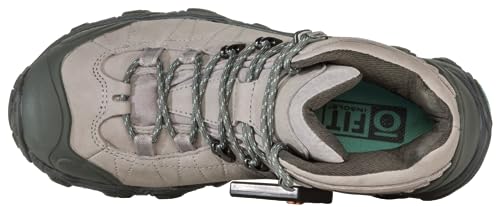 Oboz Women's Bridger Mid B-DRY Hiking Boots - Frost Gray, 7.5 Wide