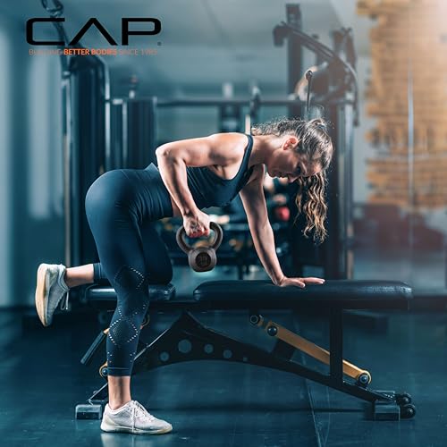 CAP Barbell Cast Iron Kettlebell 40 lbs - Solid Durable Workout Equipment