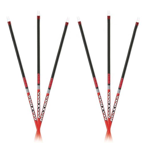 Carbon Express Maxima RED 350 Arrow with Dynamic Spine Control & Blazer Vanes, 6-Pack