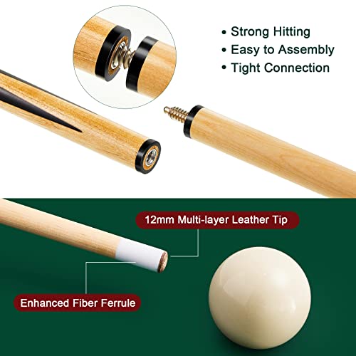 Pool Table Accessories Set with Standard Style Balls - 71 Pieces