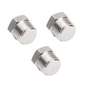 Joywayus 1/2-Inch NPT Male Stainless Steel Pipe Plug - 3 Pack