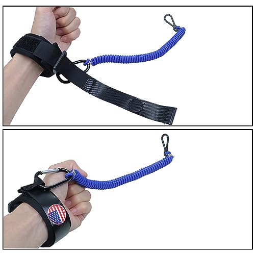 Boat Kill Switch Lanyards with Wrist Strap - Fit for Mercruiser - Black & Blue