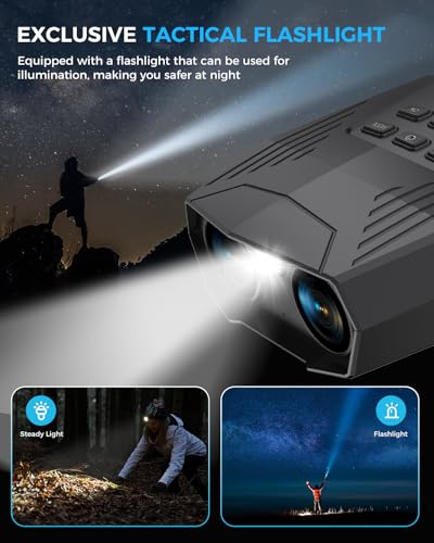 Vtiisamao Night Vision Goggles 10X Digital Zoom Infrared Binoculars with 3'' Screen