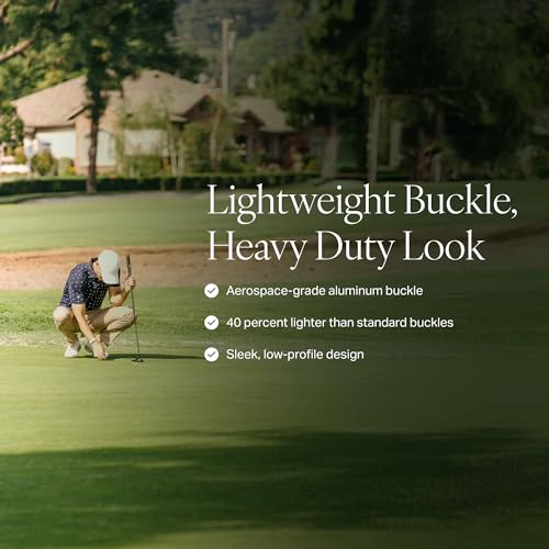 Nexbelt Go-In Winner 2.0 Carbon Black Golf Belt with Aluminum Buckle, Fits up to 50"