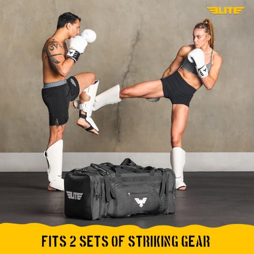 Large MMA Duffel Bag 44L for Combat Sports & Gym Training - Black