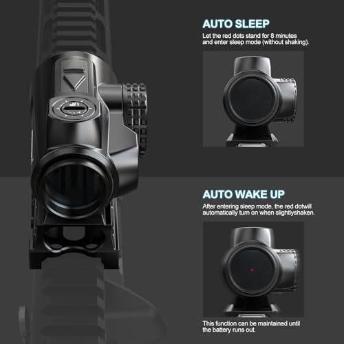 Feyachi Red Dot Sight for Rifle 2 MOA Shake Awake Black 25mm Scope