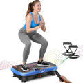 AXV Slim Blue Vibration Plate Exercise Machine for Full-Body Workout