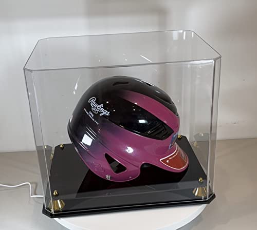 Acrylic Football Helmet Display Case with UV Protection and Dust Seal