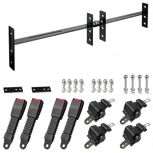 Universal Golf Cart Seat Belt Kit for EZGO Yamaha Club Car - Safety & Easy Install