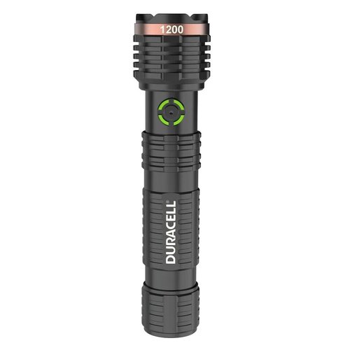 DURACELL Durabeam Ultra Hybrid LED Flashlights, 1200 Lumens, Set of 3, with Rechargeable and AAA Alkaline Batteries