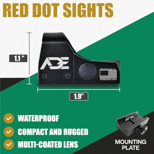 for Pistols - Waterproof, Fog-Resistant, 5 MOA, Motion Awake