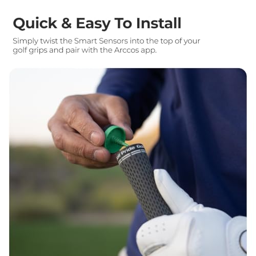 Arccos Golf Smart Sensors Gen 4 Smoke - Automatic Shot Tracking & GPS Rangefinder