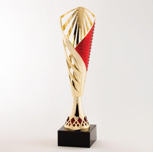 Decade Awards Cup Trophy - Elegant Gold Design on Marble Base | 12 Inch Tall - Customize for Tournaments or Corporate Events