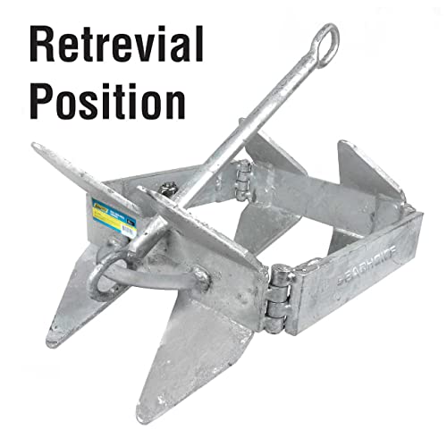 Seachoice 19 lb Hot-Dipped Galvanized Steel Fold-and-Hold Boat Anchor