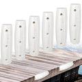 White Boat Dock Bumpers 6 Pack - Soft UV-Resistant Marine Fender for Docking
