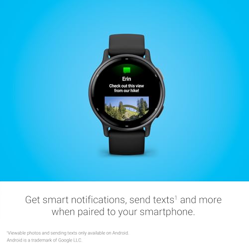 Garmin vívoactive 5 GPS Smartwatch Slate - 42mm Fitness Tracker & Health Monitor