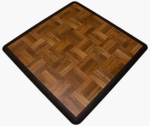 Big Floors Dark Oak SnapLock Portable Dance Floor Kit 3'x3' 9 sq ft