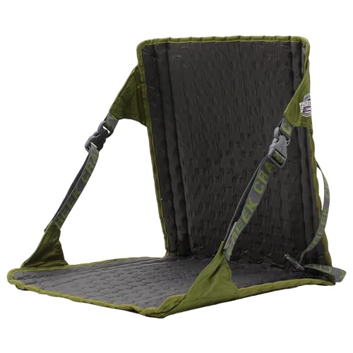 Outdoor Camping Chair with Adjustable Straps Water-Resistant Compact Seat - Olive/Slate / Original