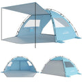 Beach Tent Sun Shelter with Canopy for 4-5 People - Sky Blue - Elegear CumbreX™