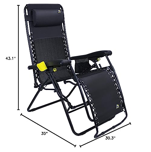 GCI Outdoor FreeForm Zero Gravity Lounge Chair with Adjustable Headrest