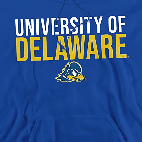 University of Delaware Hoodie - Unisex Adult Pullover in Royal Blue, Small