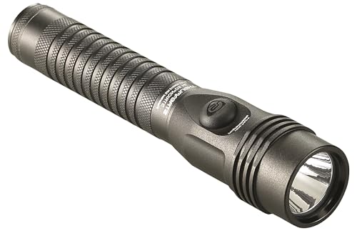 Rechargeable LED Flashlight without Charger - 700 Lumens, Black, Dual Switch